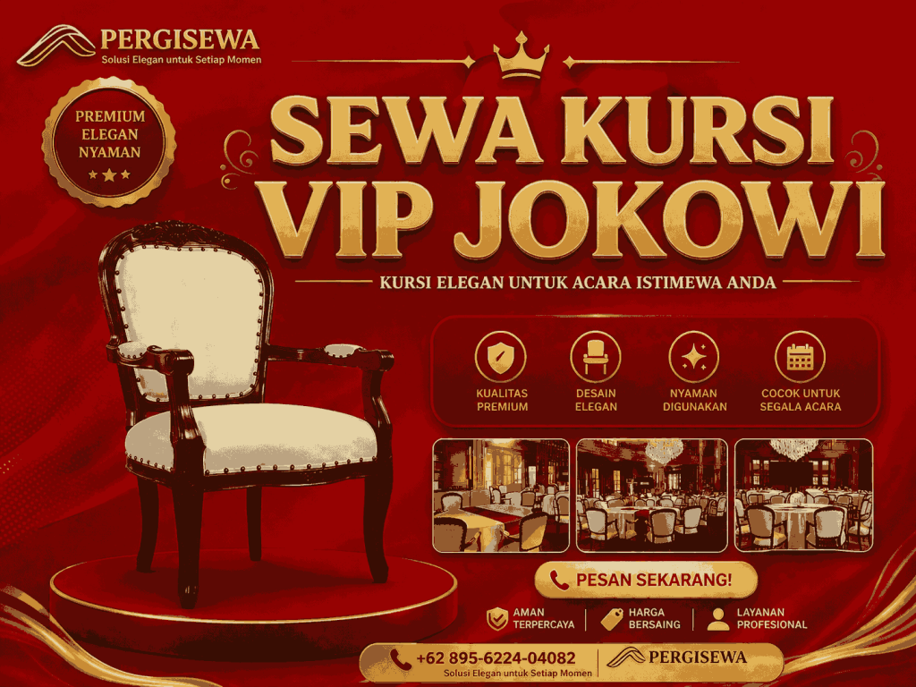 sewa kursi VIP kayu Johar Baru Jakarta Pusat