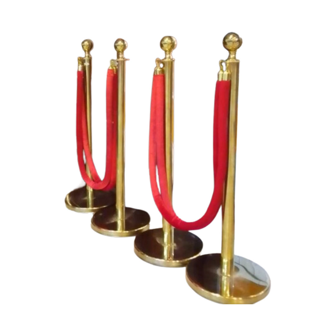 Tiang Antrian Gold Bludru